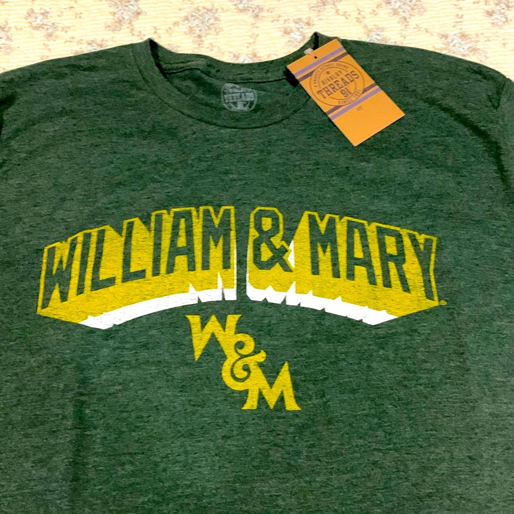 Rivalry Threads William & Mary College T-Shirt NEW W/Hologram All Sizes EcoNice